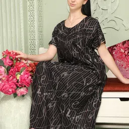 Glamoras Printed Maxi Nightdress-picture-16