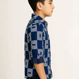 CAVIO Boys Comfort Tartan Checks Checked Casual Shirt image 2