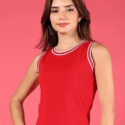 LIMEROAD Women Halter Neck Extended Sleeves Applique T-shirt-image-44