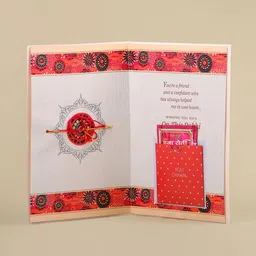 Archies Set of 2 Beaded Rakhi with Raksha Bandhan Greeting Cards image 4