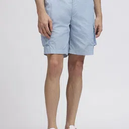 Iconic Men Regular Fit Mid-Rise Cargo Shorts-picture-12