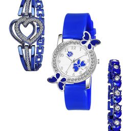 CSAMON Women Printed Regular Analogue Watch Comes With Bracelet- 328 Fosil Heart Dani-picture-0