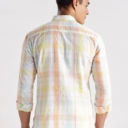 HERE&NOW Slim Fit Checked Opaque Casual Shirt image 3