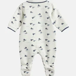 Chicco Boys Animal Printed Front Opening Sleepsuit image 3