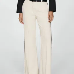 MANGO Women Wide Leg Trousers-image-61