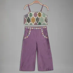IRSIA Girls Printed Crop Top & Palazzo Co-Ord Set-picture-17
