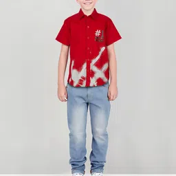 Gini and Jony Boys Standard Opaque Printed Casual Shirt-picture-14