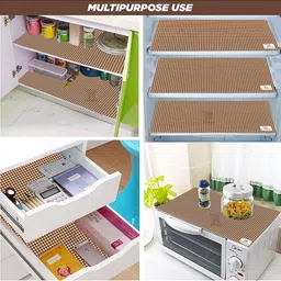 E-Retailer 5-Pcs Brown Printed Refrigerator Covers image 3