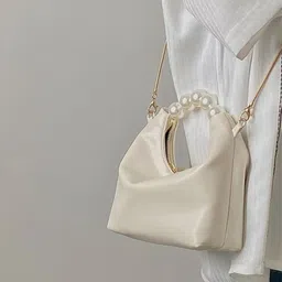 PURPLEHUNT Women Leather Bucket Handheld Bag image 3