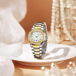 GIORDANO Women Octagonal Dial & Bracelet Style Straps Analogue Watch GZ-60114-22-picture-30