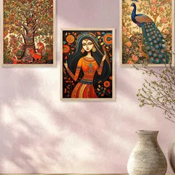 walllane Traditional Wall Art With Frame Home Decor Wall Painting For Living Room Office Bedroom-picture-19