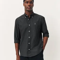 NEXT Button Down Collar Pure Organic Cotton Slim Fit Oxford Weave Casual Shirt-image-61