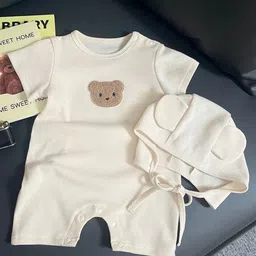 Ju Ju Jam Infants Round Neck Romper With Hat image 3