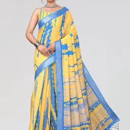 KALINI Tie and Dye Zari Saree-picture-23