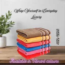 LIBERTY TOWELS Pink & Pink 1 Striped 460 GSM Bath Towel image 3