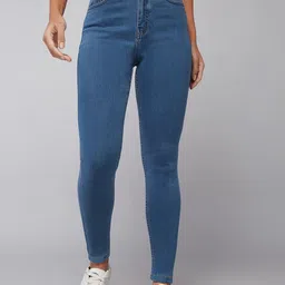 DOLCE CRUDO Women Skinny Fit High-Rise Stretchable Jeans-image-98