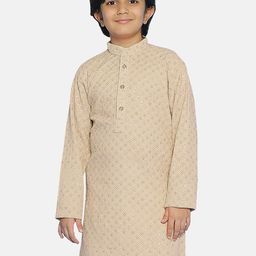 SG YUVRAJ Boys Embroidered Chikankari Kurta-picture-39