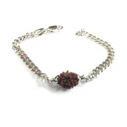 Divine souvenirs Unisex Silver Artificial Beaded Link Bracelet-picture-40