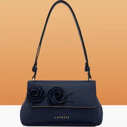 Caprese Women Solid Structured Leather Shoulder Bag-picture-16