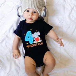 Lillypupp Infants Printed Pure Cotton Bodysuit image 5