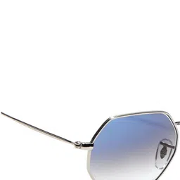 Voyage Unisex Full Rim Silver-Toned Hexagonal Sunglasses with UV Protected Lens image 5