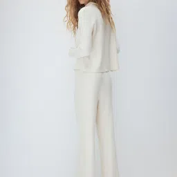 H&M Wide Rib-Knit Trousers image 4