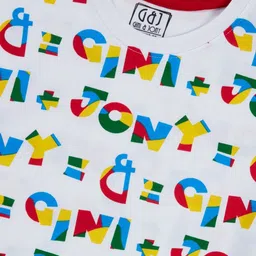 Gini and Jony Boys Typography Printed Applique T-shirt image 3