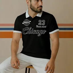Try This Men Typography Chicago Bulls Printed Polo Collar 1 T-shirt-picture-27