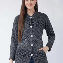 PIVL Women Floral Printed Longline Cardigan Sweater-image-65