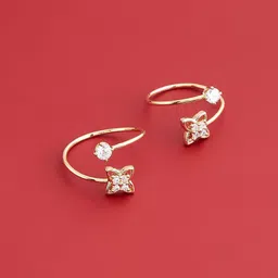 Kushal's Fashion Jewellery Gold-Plated Toe Rings image 1