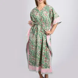 Fabric Venue Print Kaftan Maxi Dress-picture-35