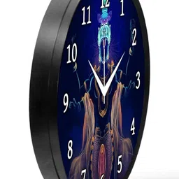 Babawill Multicoloured & Multicoloured Printed Wall Clock image 4