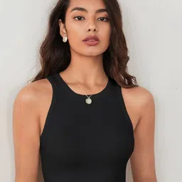 CILIMILI Women Round Neck Ribbed Tank Crop Top-picture-19
