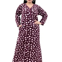 MIAVII CREATION Printed Maxi Nightdress-image-56