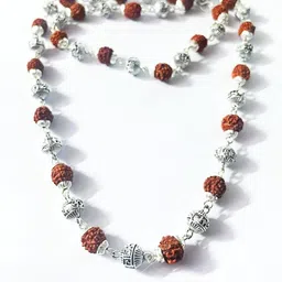 Divine souvenirs Unisex Rudraksha Minimal Chain-picture-36