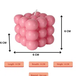 SOWPEACE Pink Bubble Soy Candle image 4