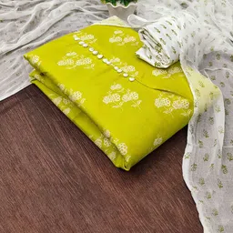 HERE&NOW Floral Printed Unstitched Dress Material-picture-34