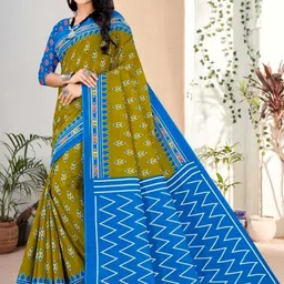 KSALIYA Geometric Printed Pure Cotton Saree-picture-38