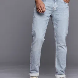 Louis Philippe Jeans Men Slim Tapered Fit Light Fade Jeans-picture-14