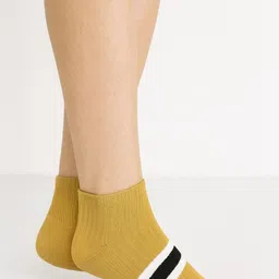 ZEVORA Men Pack Of 5 Striped Ankle Length Socks image 3