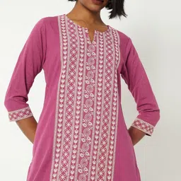 max Women Geometric Anarkali Kurta image 5