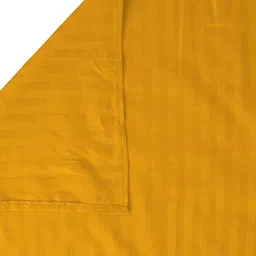 WEAVE AND DECOR Mustard Striped 300 TC Single Bedsheet with 1 Pillow Covers image 4