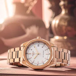 QORUM INDIA Women Stainless Steel Bracelet Style Straps Analogue Watch G114 Evara_7_N image 2