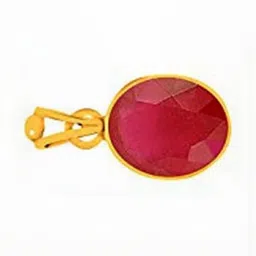 RAVIOUR LIFESTYLE Unisex Manak Gemstone Ruby Pendants-image-79