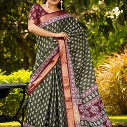 KALINI Ethnic Motifs Zari Bagh Saree-picture-13