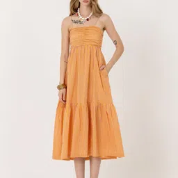 Zenava by Myntra Women Floral Striped Fit & Flare Above Knee Dress-image-34