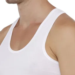 Euro Pack Of 6 Cotton undershirt Vests Euro-Micra-White-RN-6 image 5