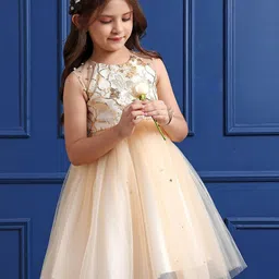 mark & mia Mark and Mia Girls Embellished Fit & Flare Cotton Dress-picture-55