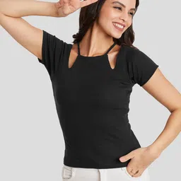 The Cloth Crow Cotton Regular Top-image-2