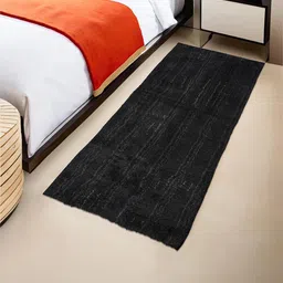 Kuber Industries Grey & Black Striped Anti Skid Runner image 1